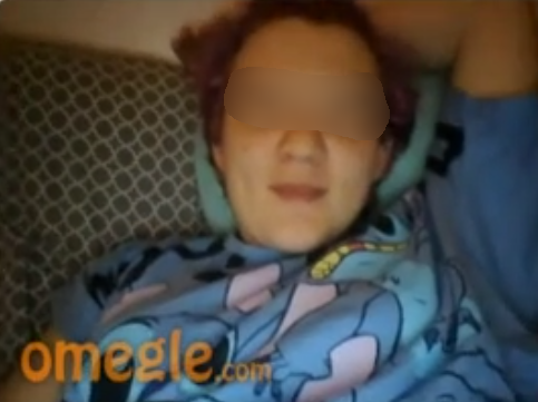 Omegle pink hair girl