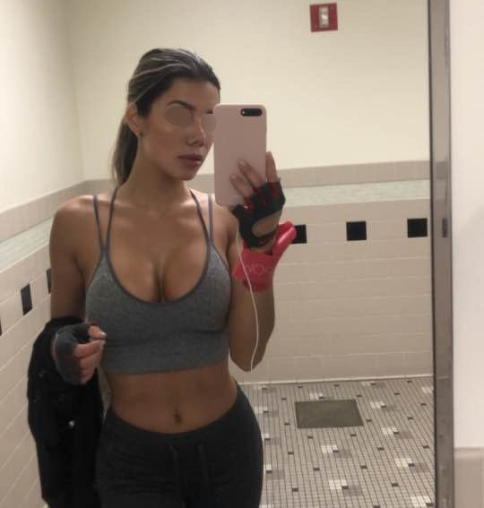 American girl with perfect body