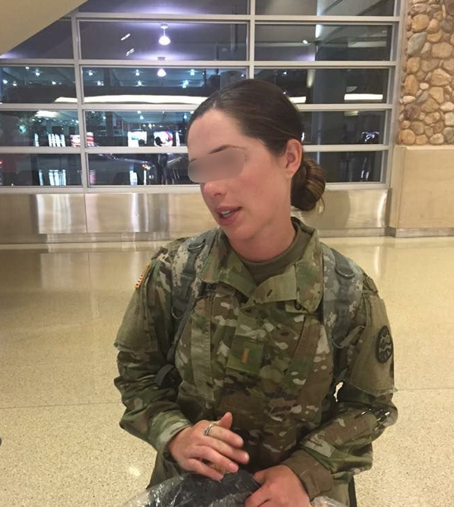 Latina US Soldier get leaks